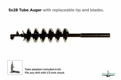 Quart Pot Landscaping Auger (5" x 28")