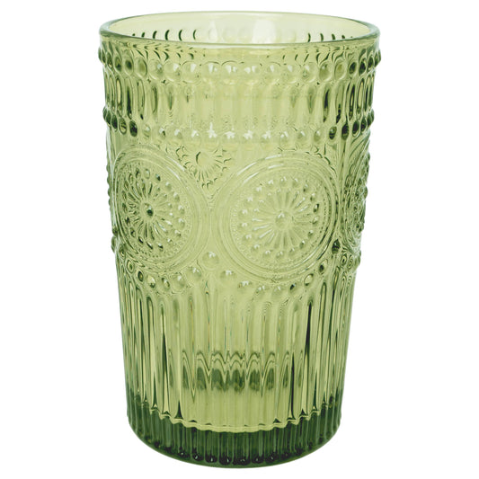 Olive 12 oz Drinking Glass