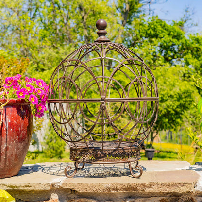 Iron Globe Plant Stands