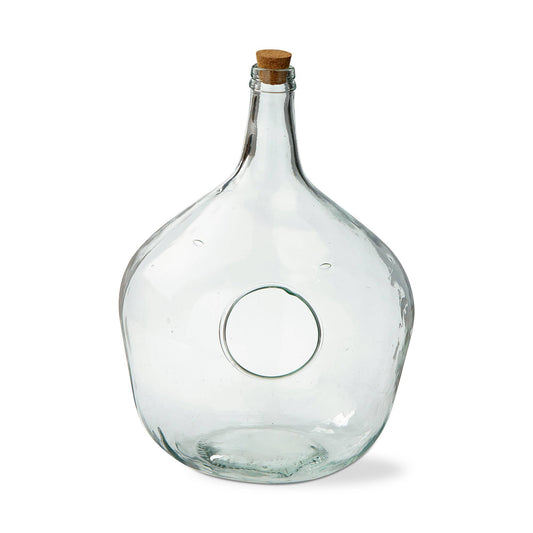 Recycled Glass Terrarium Large Clear Summer