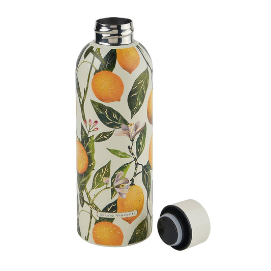 Stainless Steel 16 oz.  Insulated Bottle - Lemons