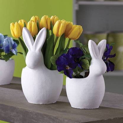 White Rabbit Cachepot 9"