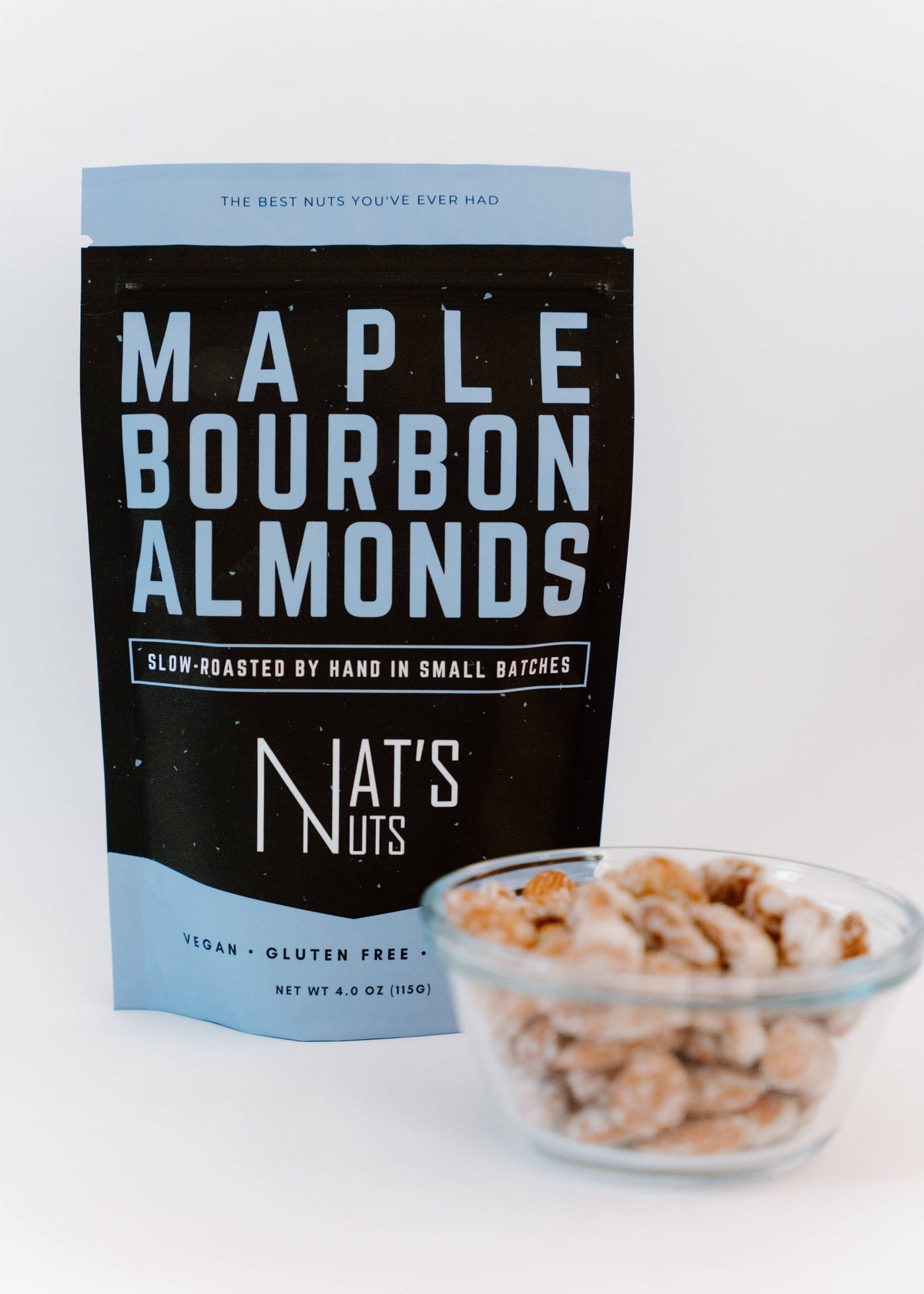 Maple Bourbon Almonds | 12-Count Gourmet Roasted Nuts