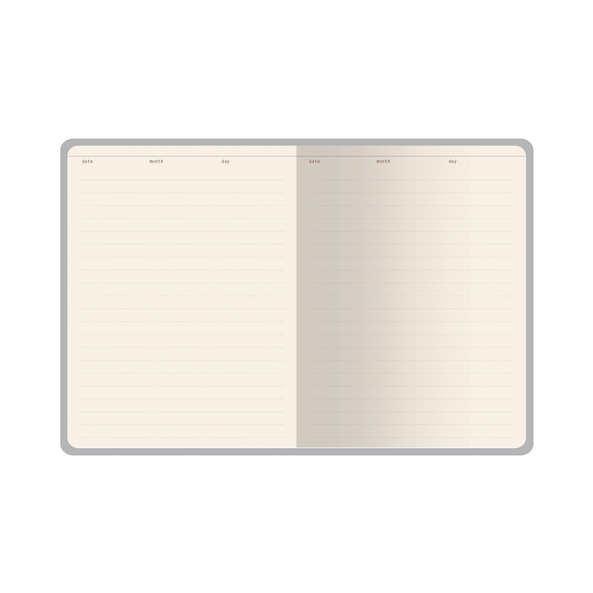 A6 Vegan Leather Hardcover Daily Planner - Forest Mushrooms