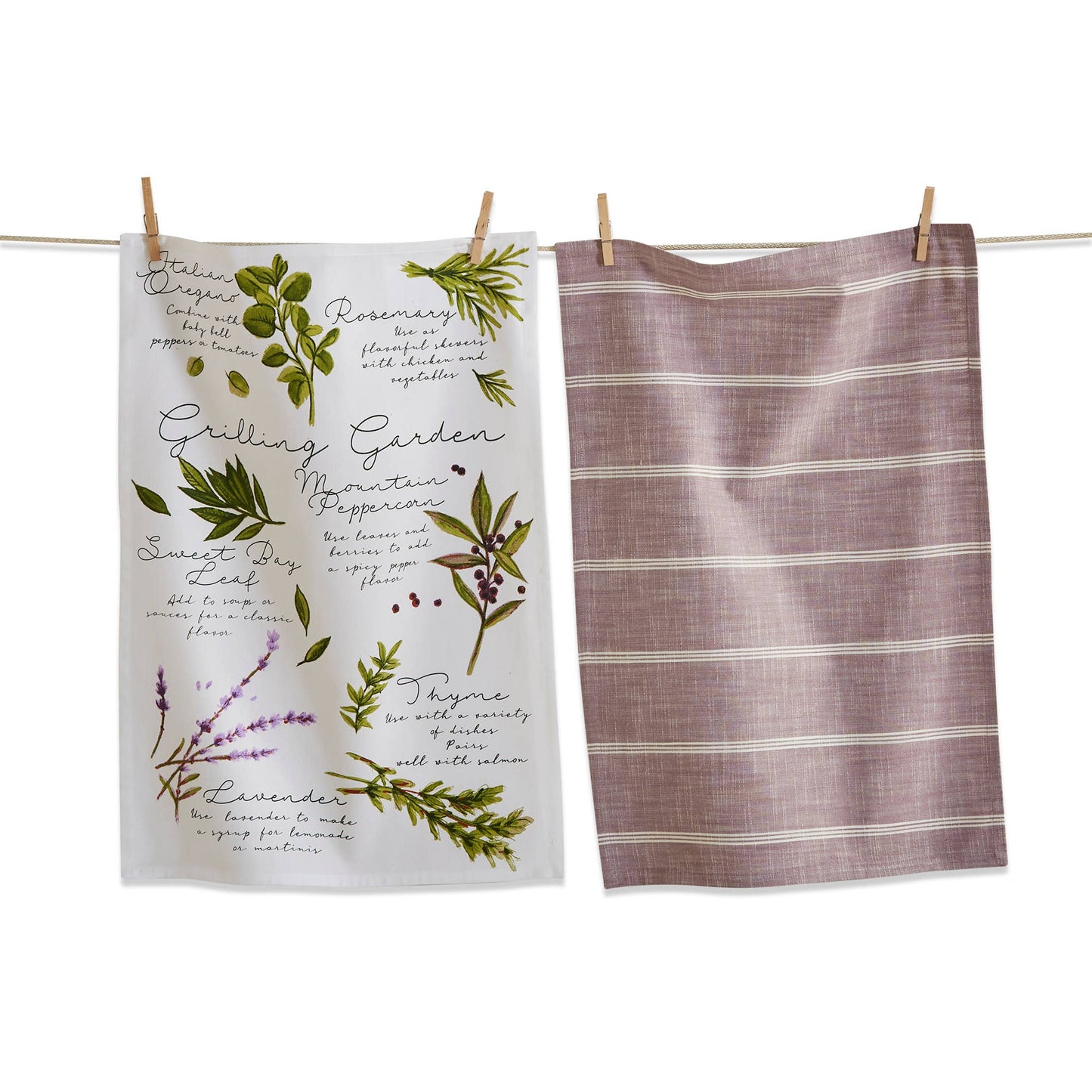 Grill Garden Dishtowel Set of 2 - Multi