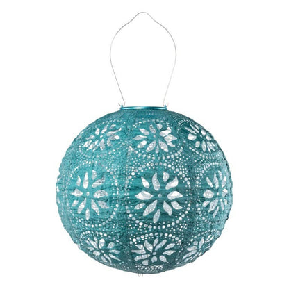 Stella Boho Globe Solar Lantern - Mineral Green