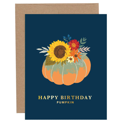 Happy Birthday Pumpkin Greeting Card