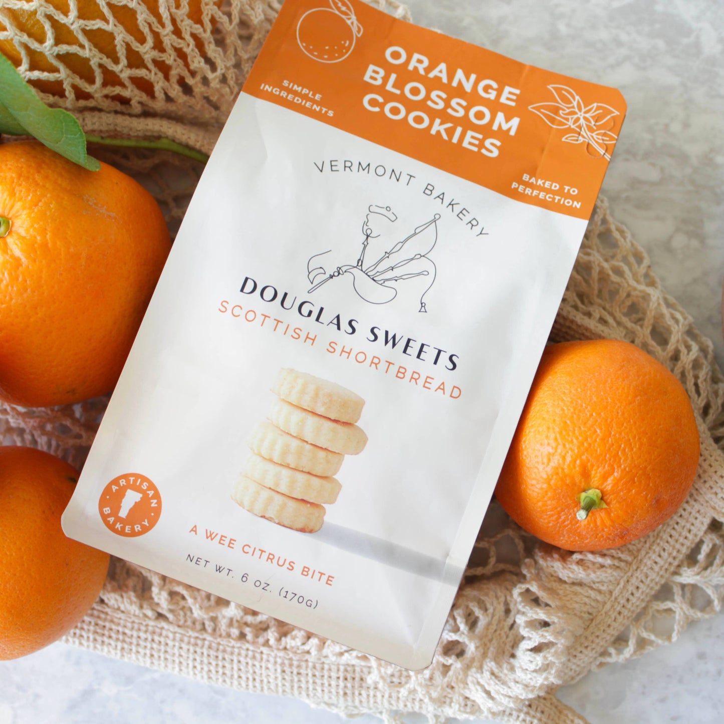 Orange Blossom Shortbread – Spring Gift & Tea Cookie