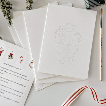 Classic christmas paintable notecard