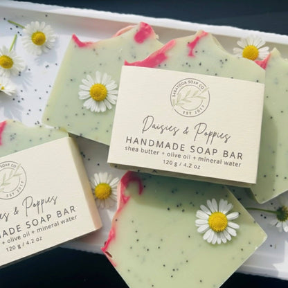 Daisies & Poppies Handmade Soap Bar