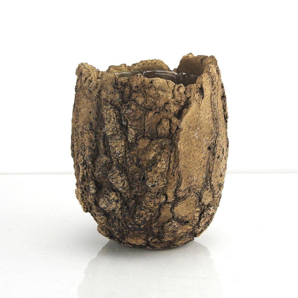 5.5" Top | Ceramic Fossil Planter