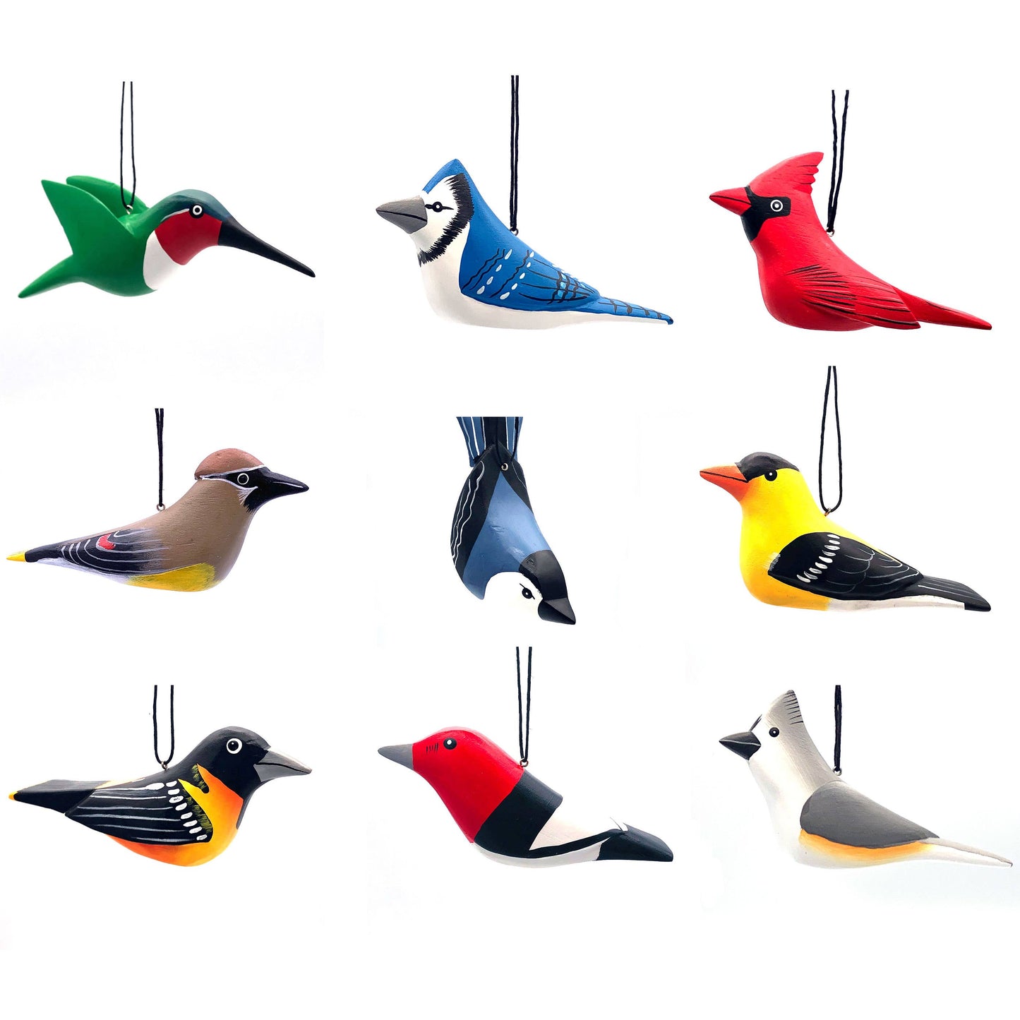 Eastern Backyard Bird Balsa Ornament Assortment