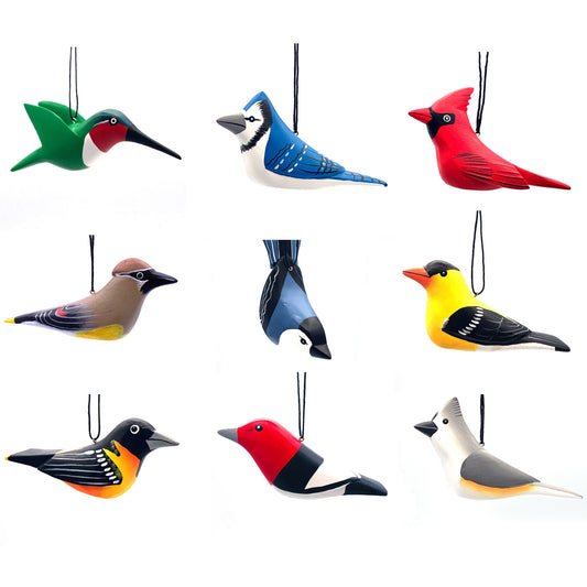 Eastern Backyard Bird Balsa Ornament Assortment