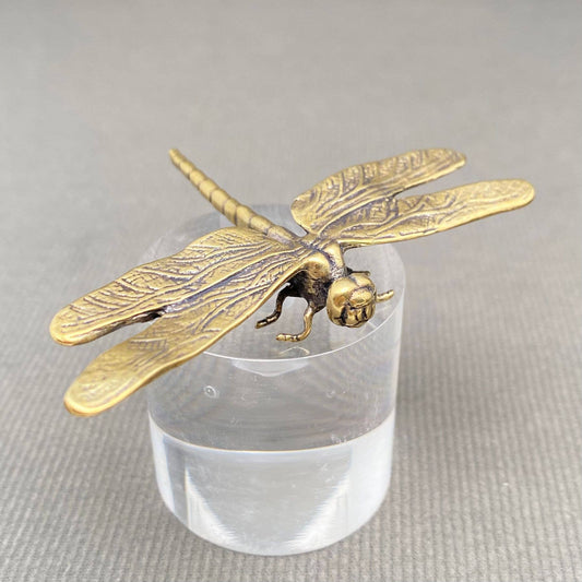 Brass Dragonfly Crafts Desktop Ornaments Decoration