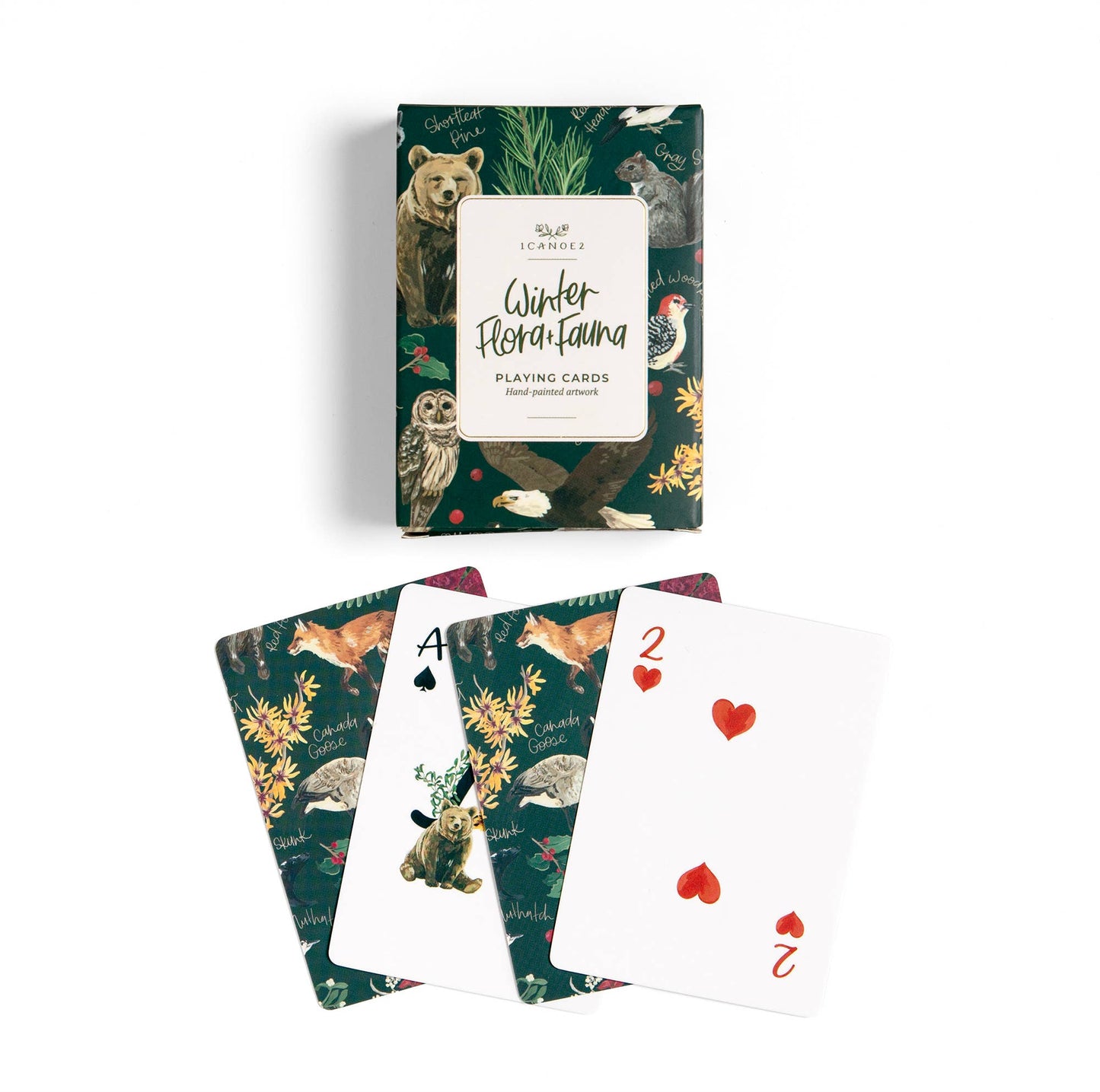 Winter Flora & Fauna Deck of Playing Card
