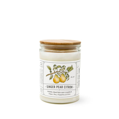 Soy Candle, Ginger Pear Citron