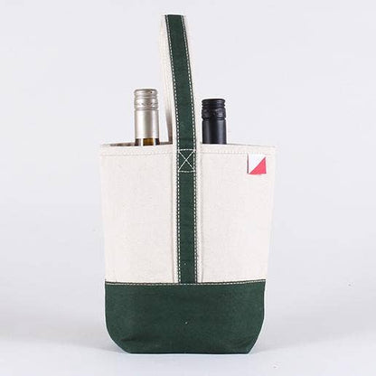 2- Bottle Canvas Wine Gift Host Bag