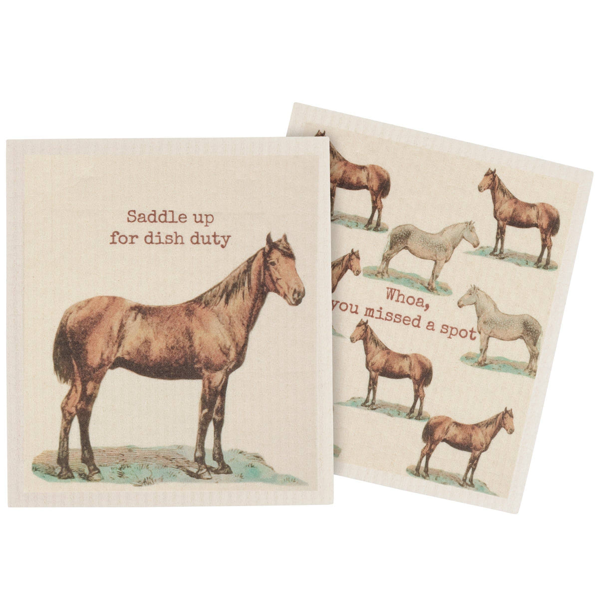 Saddle Up For Dish Duty Swedish Cloth Set