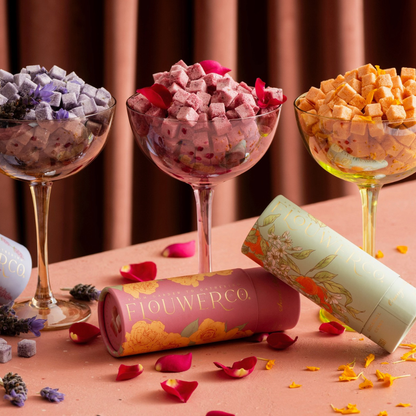 Floral-Infused Cocktail Cubes