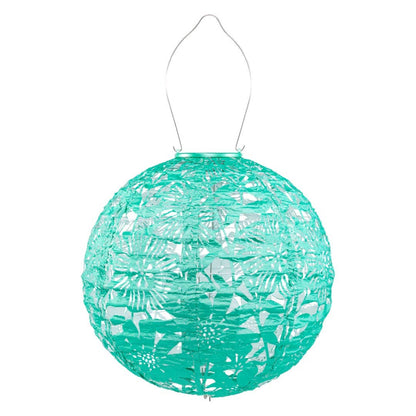 Stella Sunflower 12" Globe Solar Lantern - Jelly Mint