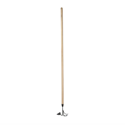 DeWit Comby Hoe – 3-Tine Cultivator & Half-Moon Hoe w/ Long Handle