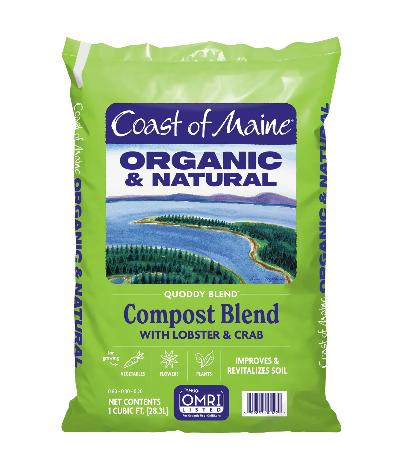 Quoddy Blend Lobster & Crab Compost - 1 Cu Ft | Coast of Maine