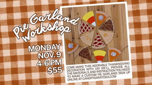 Felt Pie Garland Workshop