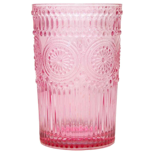 12 Oz. Pink Codi Drinking Glass