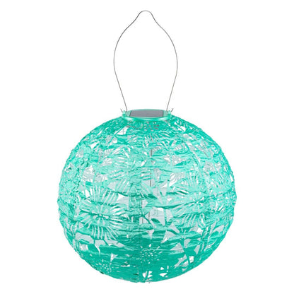 Stella Sunflower 12" Globe Solar Lantern - Jelly Mint