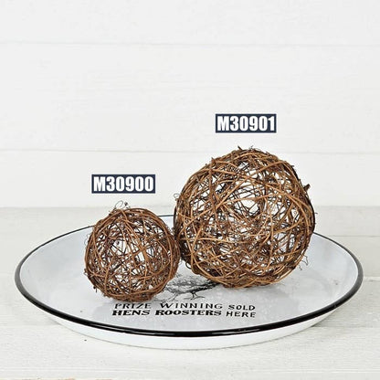 Grapevine Twig Ball-Brown 4"