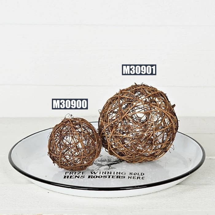 Grapevine Twig Ball-Brown 6"