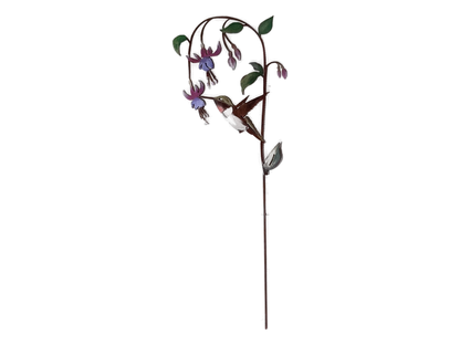 Hummingbird on Fuchsia Pick -Painted
