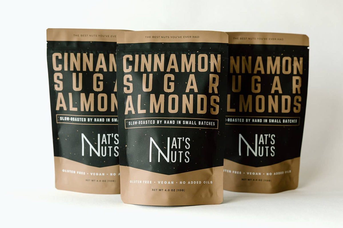 Cinnamon Sugar Almonds | 12-Count Gourmet Roasted Nuts