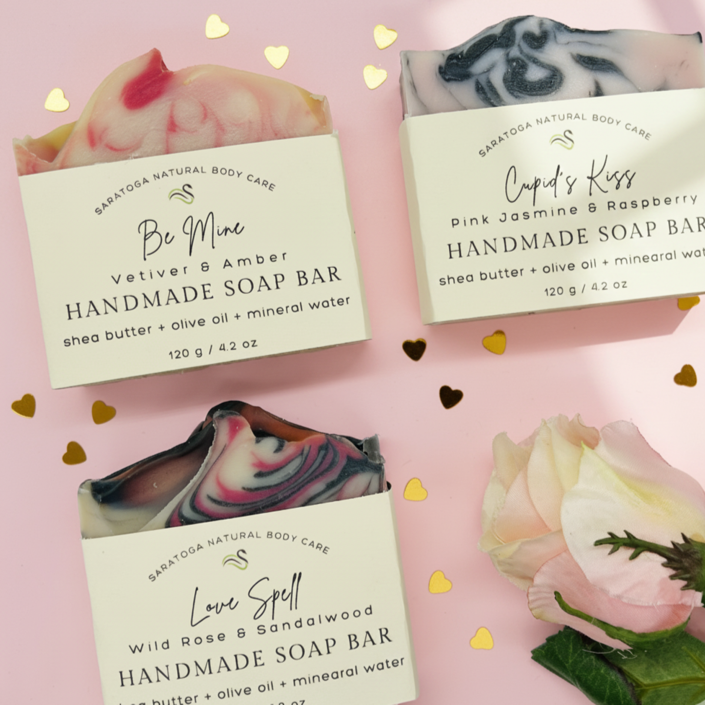 Love Spell Valentine's Day Handmade Soap Bar