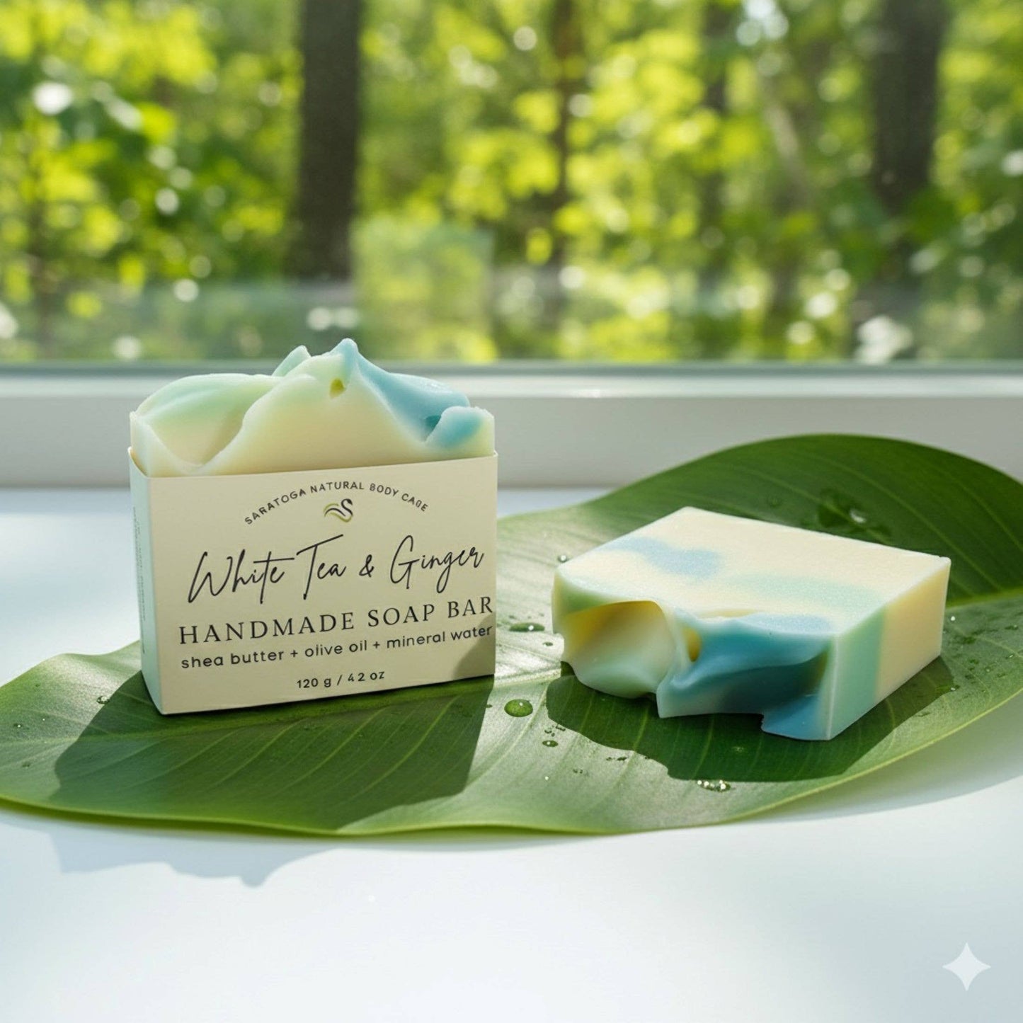 White Tea Ginger Handmade Soap Bar