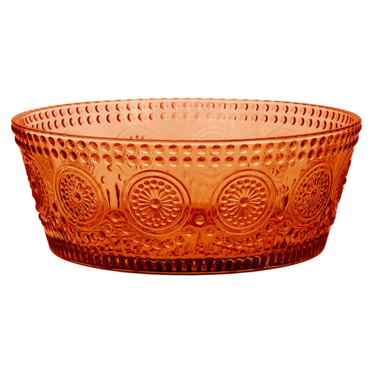 7" Round Umber Codi Glass Bowl Fall