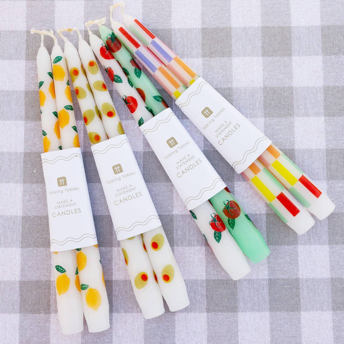 Tomato Taper Dinner Candles - 2 Pack | Mothers Day Gifts |