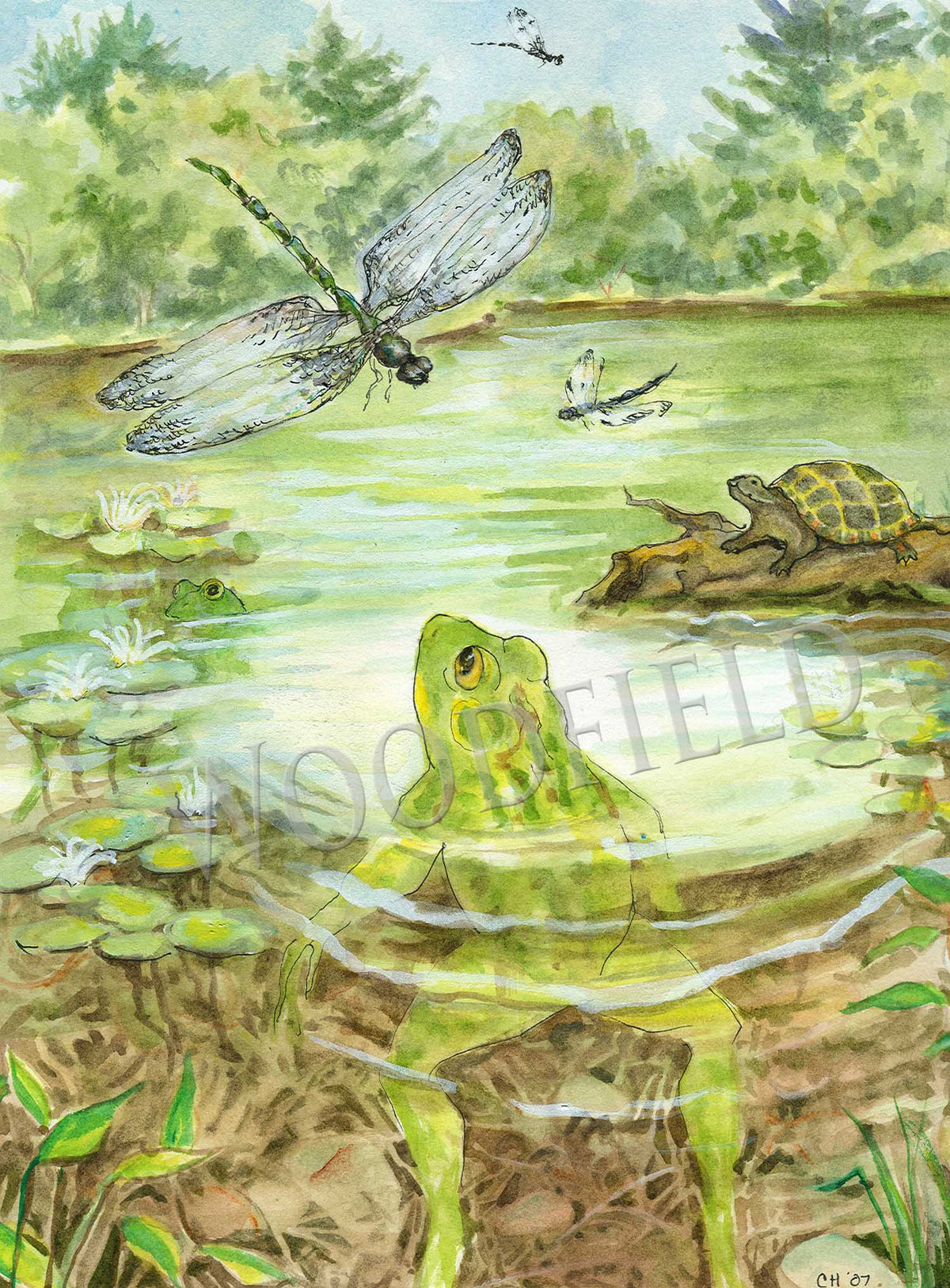 #18 - Lily Pond Notecard - Giclee Only