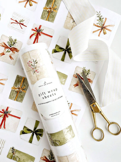 Christmas gifts gift wrapping paper