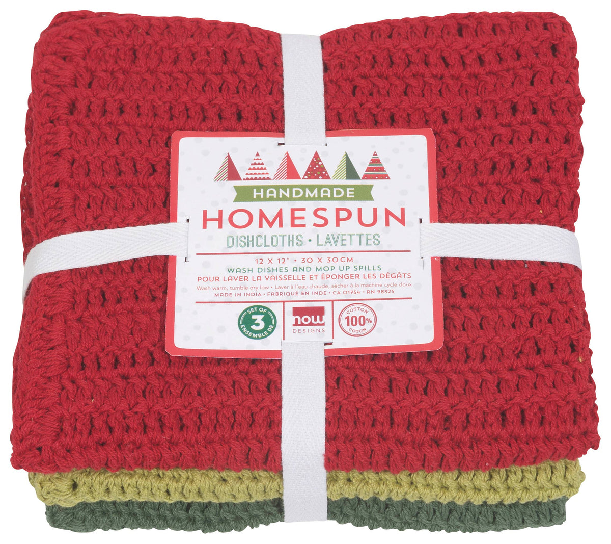 Homespun Holiday Christmas Dishcloths