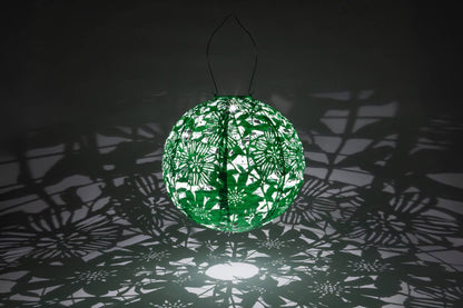 Stella Sunflower 12" Globe Solar Lantern - Jelly Mint