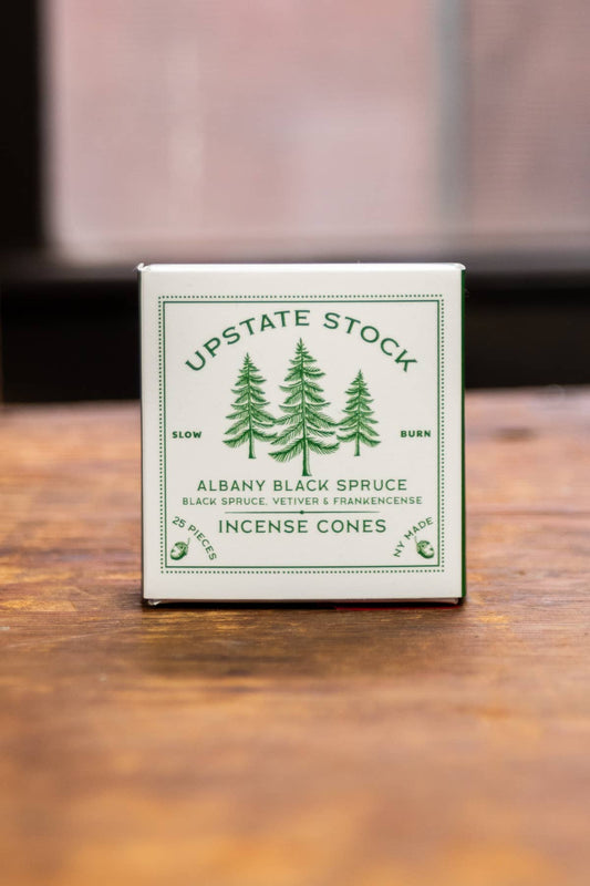 Albany Black Spruce - 25 Pack Incense Cones - Upstate Stock