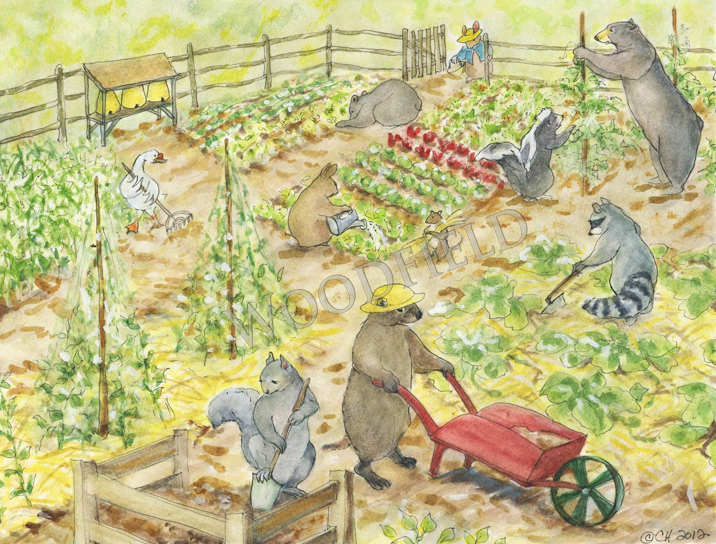 #293 - Community Garden Notecard