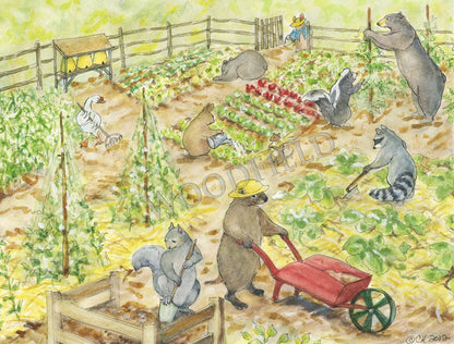 #293 - Community Garden Notecard