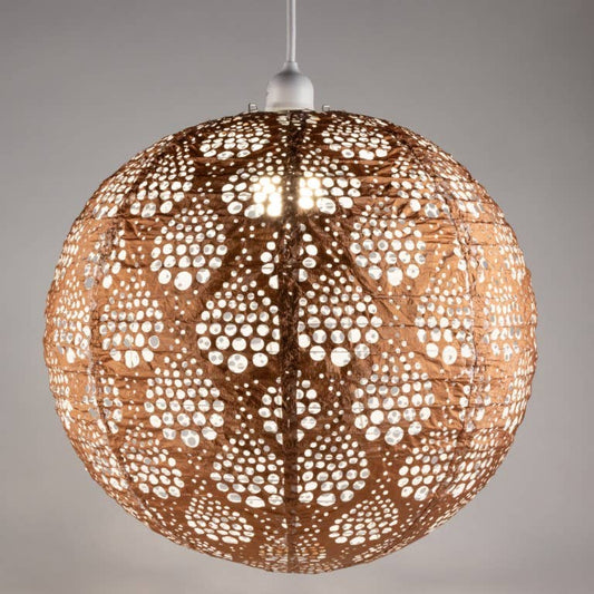 Stella Nova Outdoor Pendent Light - Dewdrop 18" Copper