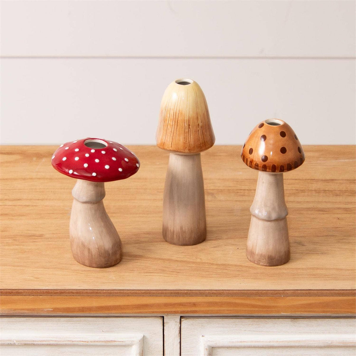 Mushroom Bud Vases