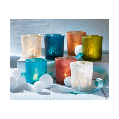 Illuminate Tealight Holder Blush Glass Christmas