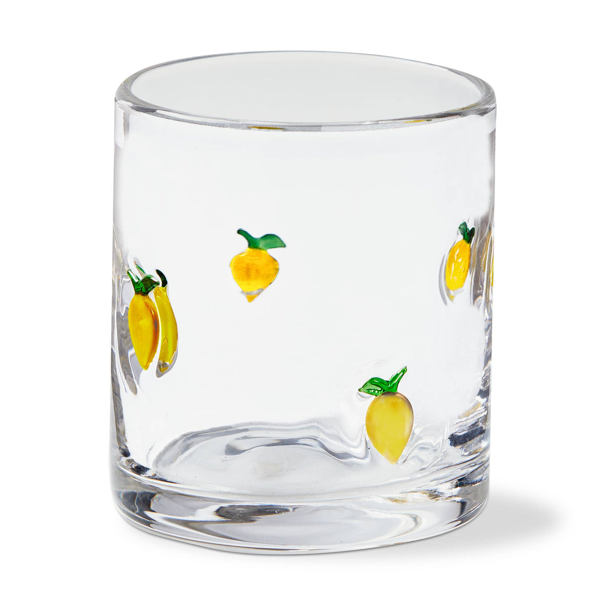 Lemon Double Old Fashioned Glass Yellow Summer