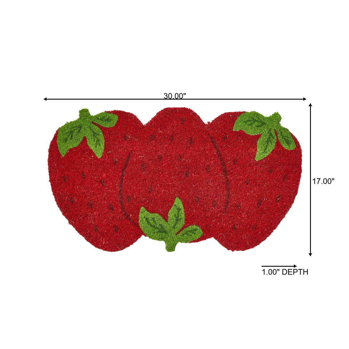 Strawberry Non-Slip Coir Mat Multi Summer