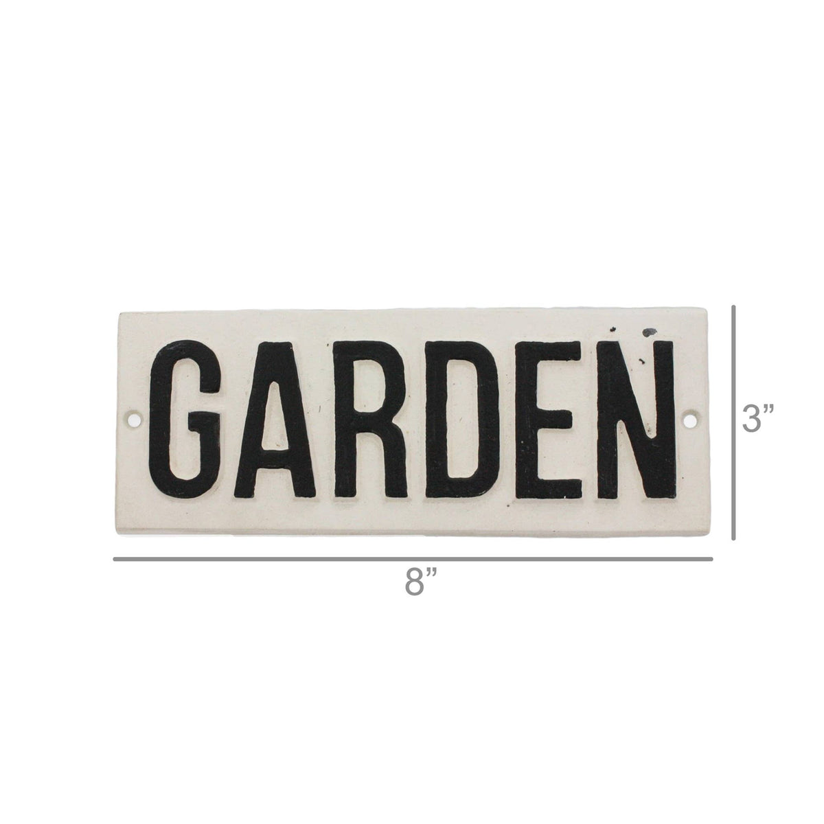 Cast Iron Garden Sign